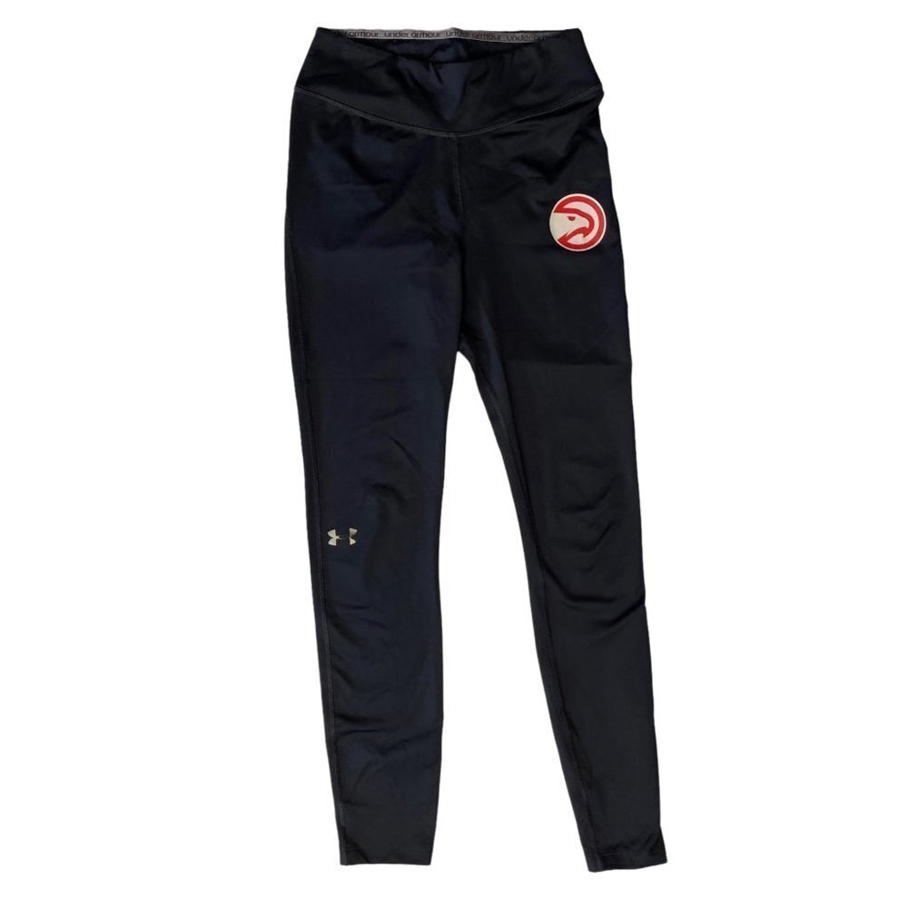 UNDER ARMOUR Atlanta Hawks Women's Black Activewear Pants Size XS (0-2) Gym Yoga